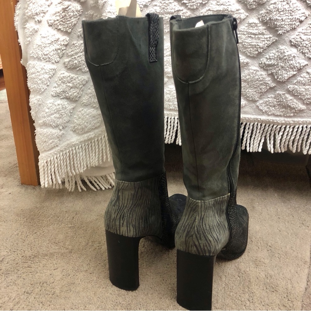 Proxy Gray Heeled Boots - Picture 14 of 16